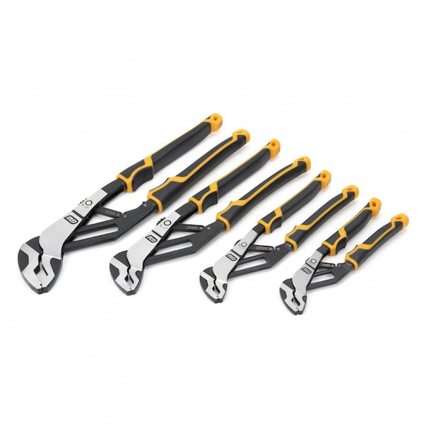 Gearwrench 4 Pc Pitbull AutoBite Tongue Groove Dual Material Pliers with K9 Jaws KDT82594C - main